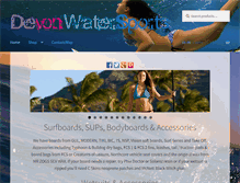 Tablet Screenshot of devonwatersports.com
